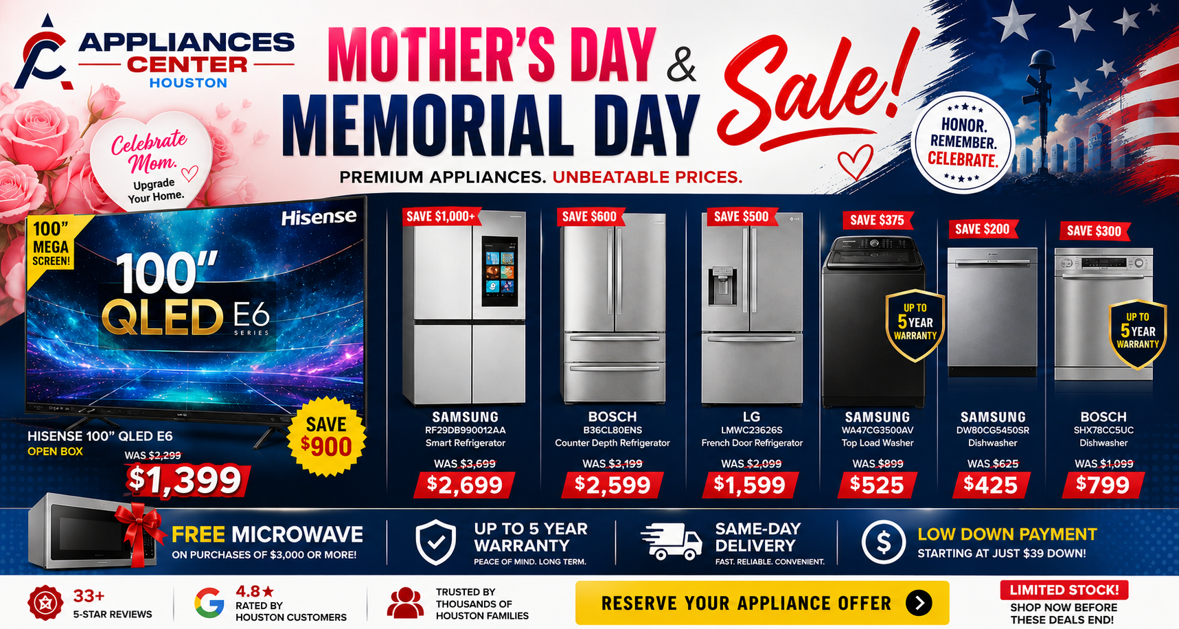 Appliance Sale Banner